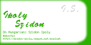 ipoly szidon business card